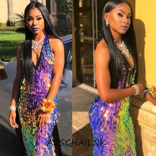 Shiny-rainbow-paillette-sequin-V-neck-mermaid-fashion-long-prom-dress-1
